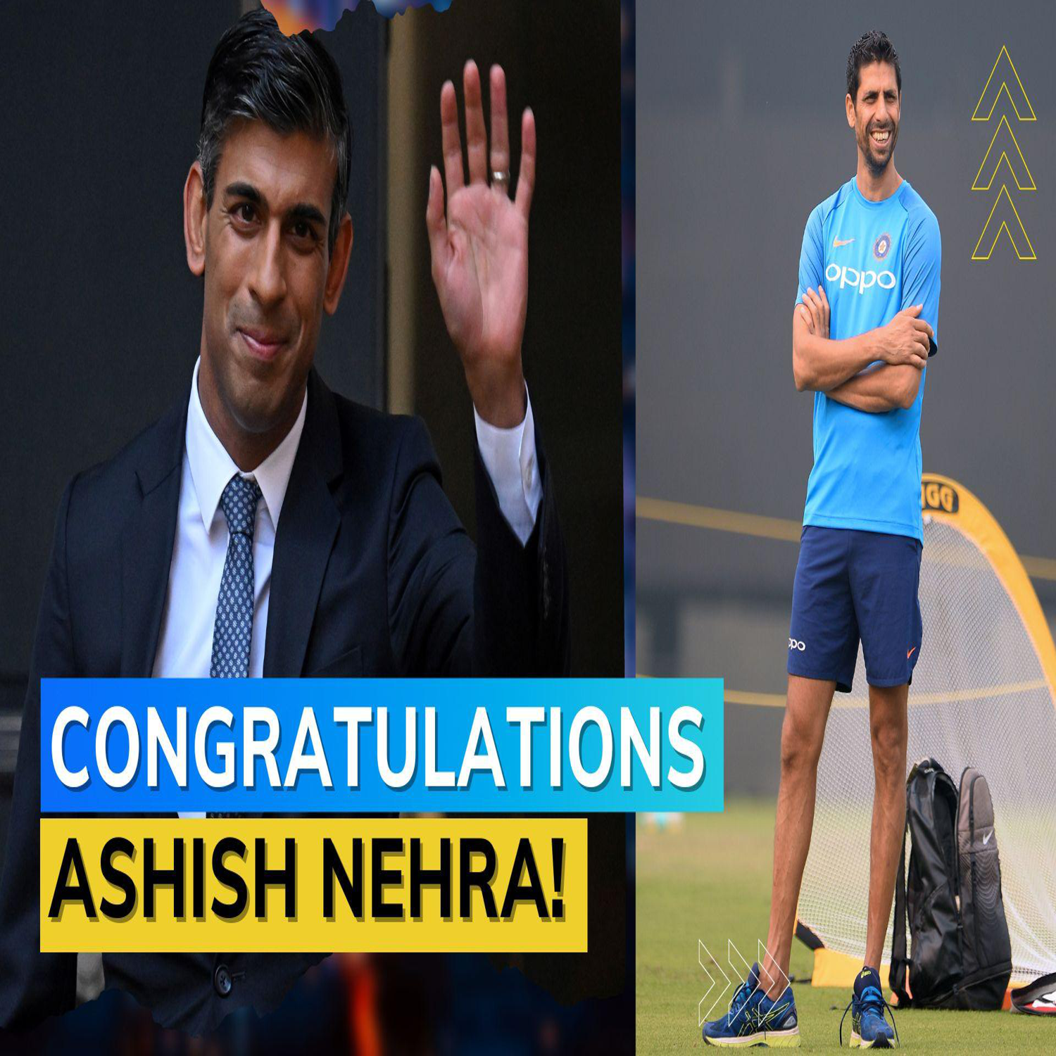 ITS GONE VIRAL! Twitter users congratulate Ashish Nehra after Rishi Sunak chosen as next UK PM
